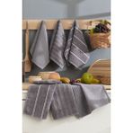 Elart Sophia Mutfak Havlusu 6 Adet (45X30 Cm) Antrasit - 30 x 45 cm