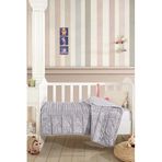 Elart Velvet Bebek Yorgan 150x100 cm Gri, 8682773136036