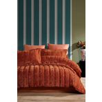 Elart Velvet Comfort Set Uyku Seti Çift Kişilik Kadife 3 Parça (230x220 cm) Tarçın