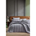 Elart Velvet Comfort Set Uyku Seti Çift Kişilik Kadife 6 parça (230x220cm) Gümüş