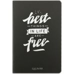Ela's Paper Blackboard Best Things In Life Are Free Düz Ince Kapak Defter
