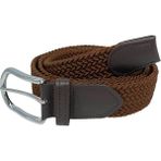 Elastik Esnek Unisex Örgü Kemer Kahverengi - 120 cm