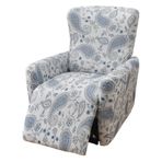 Elastik Recliner Sandalye Örtüsü 4 Parça Set, Tek Gerilen Koltuk için Yumuşak Spandeks Koruyucu, Yıkanabilir Streç Terlik Örtüsü, Oturma Odası Dekoru için İdeal - AU