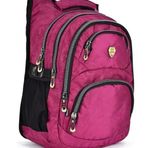 Elatae 2226 Pembe Ortopedik Çok Gözlü Günlük Seyahat Unisex Okul Sırt Çantası