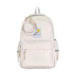 Elatae 51671 Bej Unisex Ortopedik Çok Gözlü Günlük Seyahat Okul Sırt Çantası