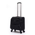ELATAE Macbook Air - Macbook Pro 15.6&16 İnç Uyumlu Laptop Bölmeli Kabin Boy Pilot Valiz Siyah PLTVL