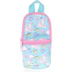 Elatae Rainbow Junior Bag Kalemlik Iki Bölmeli Kalem Kutusu Unicorn Desenli K2424 - Renkli