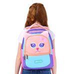 ELATAE Su Geçirmez Kumaş Kız Çocuk Çok Gözlü Ortopedik Sırt Okul Çantası L5142, Tek Ebat, Elatae-Okul-Çantası-L5142, Pembe, kız-çocuk