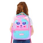 ELATAE Su Geçirmez Kumaş Kız Çocuk Çok Gözlü Ortopedik Sırt Okul Çantası L5145, Tek Ebat, Elatae-Okul-Çantası-L5145, Pembe, kız-çocuk