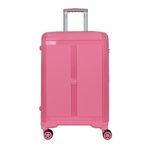 Elatae V303 Pembe Premium Poliropilen Büyük-Orta-Makyaj 3'lü Kırılmaz Valiz Seti