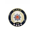 Elazığ Polis Kol Arması 3D Plastik Tpu, Yeni Tip, Cırtlı, Standart Ölçü, 1.Sınıf Kalite