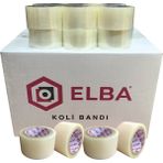 Elba Bant 60X100 1 Koli (60 Adet) Geniş | Hotmelt | Şeffaf Ambalaj | Paketleme