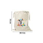 Elbasan Tekstil 50 x 70 cm Kanvas Oyuncak Torbası Sevimli Köpek