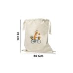 Elbasan Tekstil 50 x 70 cm Kanvas Oyuncak Torbası Zurafa