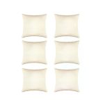 Elbasan Tekstil 6 Adet Punch Keten Kırlent Kılıfı Bej 43 X 43 Cm