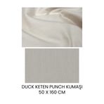 Elbasan Tekstil Duck Keten Punch Kumaşı 50 x 160 cm Ekru