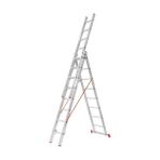 Elbe 3*2 Metre A Tipi Sürgülü Alüminyum Merdiven