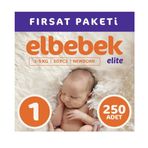 Elbebek Elite No:1 Yenidoğan 250 Adet Bebek Bezi