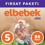 Elbebek Elite No:5 Junior 84 Adet Bebek Bezi