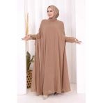 Elbise Abaya Takım 3921 Vizon