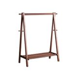 Elbise Asmak için Ahşap Elbise AskısıModern Minimalist Açık Gardırop Kaban Standı 120 cm Ceviz Kaplama Ev, Ofis, Koridor ve Yatak Odası Depolama için Mükemmel