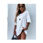 Elbise Sepetim Kadın Beyaz Mikey Mouse T-shirt