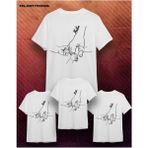 Elbiseciniz Anne - Baba Çocuk Kombin Baskılı Pamuklu T-Shirt(Tek Adet Fiyatıdır Kombin Için Ekleme Yapınız) - Renkli - 2XL