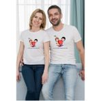 Elbiseciniz Sevgili Şıpsevdi Baskılı Unisex Tişört (Tek Adet Fiyatıdır. Kombin Için Ayrı Ayrı Sipariş Veriniz) - Beyaz - XL
