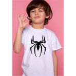 Elbiseciniz Süper Kahramanlar Baskılı Çocuk Tişört -Çocuk Tshirt - Beyaz - 6 Yaş