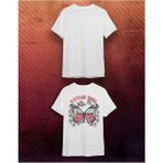 Elbiseciniz Vintage Sırt Baskılı Unisex TIŞÖRT/%100 Pamuk Dtf Baskılı T Shirt - Beyaz - 8 Yaş