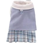 Elbisesi Ekose Puppy Için Bowknot ile Sonbahar (Yurt Dışından) - Renkli - M