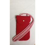 Elbiz Keçe Çanta -Telefon (El Yapımı) - 16*10 çanta 100cm askı - Kırmızı