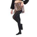 Elchee Wear Koton 60 Den Siyah Külotlu Çorap 3'lü Premium Kutu PETA Vegan Onaylı (Siyah, 38-40)