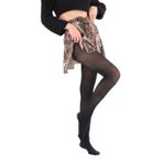 Elchee Wear Micro 40 Den Opak Siyah Külotlu Çorap 3'lü Premium Kutu PETA Vegan Onaylı (Siyah, 38-40)