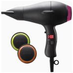 Elchım x Lite Hairdryer, Hafif & Sessiz Profesyonel Saç Kurutma Makinesi - Siyah