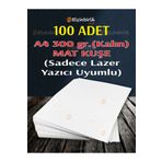 elçinbirlik A4 Mat Kuşe 100 Adet 300 Gr Kalın Sadece Lazer Yazıcı Uyumlu