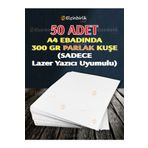 elçinbirlik A4 Parlak Kuşe 50 Adet 300 Gr Kalın Sadece Lazer Yazıcı Uyumlu