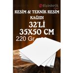 elçinbirlik Resim Ve Teknik Resim Kağıdı 35 X 50 Cm 220 Gr 32 Li