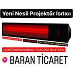 Elcon GLAS-IR2000 Camlı U.kumandalı Dış Mekan Isıtıcı