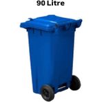 Elcy Tıbbi Atık Plastik Çöp Konteyneri Mavi 90 Lt Plastik Konteyner Isıya Karşı Dayanıklı