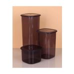 Eldenör 3lü Saklama Kabı - 1750-1200-550ml Koyu Şeffaf