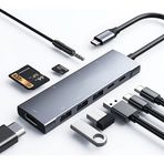 Eldenör ALLY 9 İn1 Type C Hub 4k 30hz Hdmi Usb 3.0SdPD Adaptör-(5775)