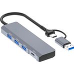 Eldenör ALLY ADS-309D 4 Portlu USB+Type-C USB 3.0 Çoklayıcı Data HUB Adaptör-(5775)