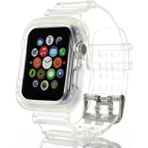 Eldenör ALLY Apple Watch 6-SE-5-4 44mm / 3-2-1 42mm Kayış Kordon Kılıf Silikon-(5775)