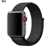 Eldenör Ally Apple Watch 7-8 41mm 6-5-4 40mm Nylon Loop Spor Kayış Kordon 3-2-1 38mm-(5775)