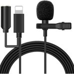 Eldenör ALLY iPhone Lightning Yaka Mikrofonu+3.5MM jack Profesyonel Youtuber Mikrofonu-(5775)