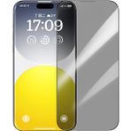 Eldenör Baseus Crystalline iPhone 15 Plus Privacy Hayalet Full Koruma Cam Ekran Koruyucu-(5775)