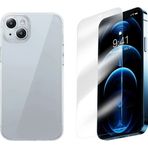 Eldenör Baseus iPhone 15 Plus Corning Serisi Silikon Kılıf + Tempered Ekran Koruyucu Set-(5775)