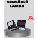 Eldenör Güneş Enerjili Sensörlü Dış Mekan Duvar Lambası – 3 Modlu, 2200mAh Pil, 120° Algılama
