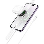 Eldenör HOCO CW50 15W AirPods + Apple Watch+iPhone 3in1 Kablosuz Manyetik Hızlı Şarj Aleti-(5775)